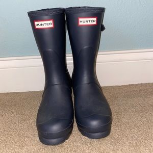 Navy Hunter Rain Boots!